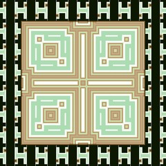 Elegant ornamental seamless pattern tile