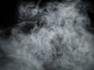 smoke on black background
