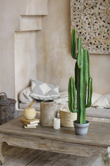 dining room interior designed in oriental east style