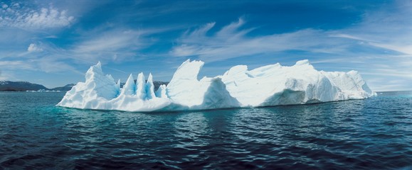 Full length view of Glaciers and Icebergs of Arctic and Antarctic