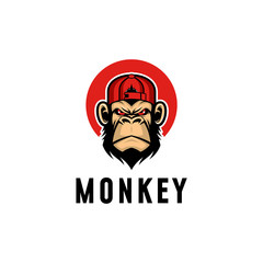 Monkey esport logo design inspiration for gaming club