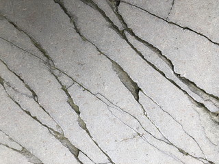 Cracked concrete texture closeup background