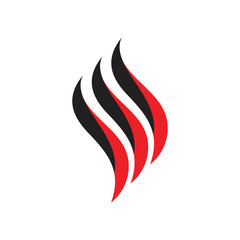 3d curves smoke beauty simple decoration vector