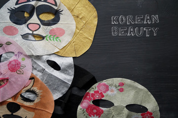 Korean beauty sheet face masks
