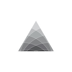 triangle mosaic gradient design vector