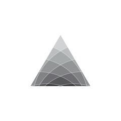 triangle mosaic gradient design vector