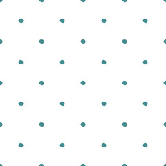 Seamless pattern with polka dot on white background. Cute wallpaper.