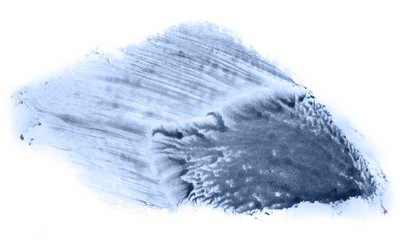 Abstract watercolor background hand-drawn on paper. Volumetric smoke elements. Navy blue color. For design, web, card, text, decoration, surfaces.