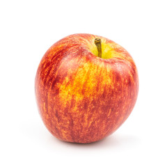 Organic Gala apples (Malus domestica) isolated on white background.Healthy Fruit Concept and Weight Loss