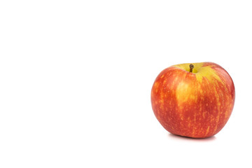 Organic Gala apples (Malus domestica) isolated on white background.Healthy Fruit Concept and Weight Loss