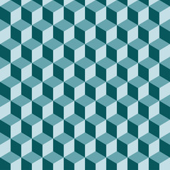 Geometric cube background, vector illustration. 3d geometric cube pattern