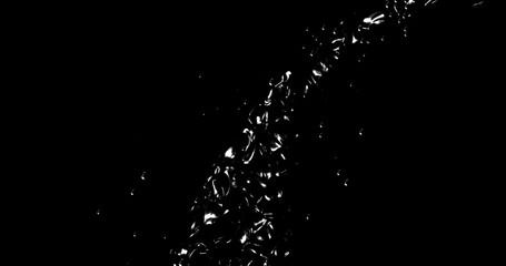 Abstract black flow . Oil Fluid texture on the black background. 3D rendering