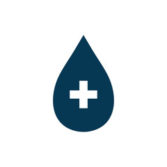 Fototapeta premium Donate blood icon vector isolated on white background