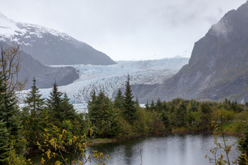 Mendenhall Glacier at Alaska Juneau