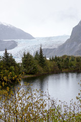 Mendenhall Glacier at Alaska Juneau