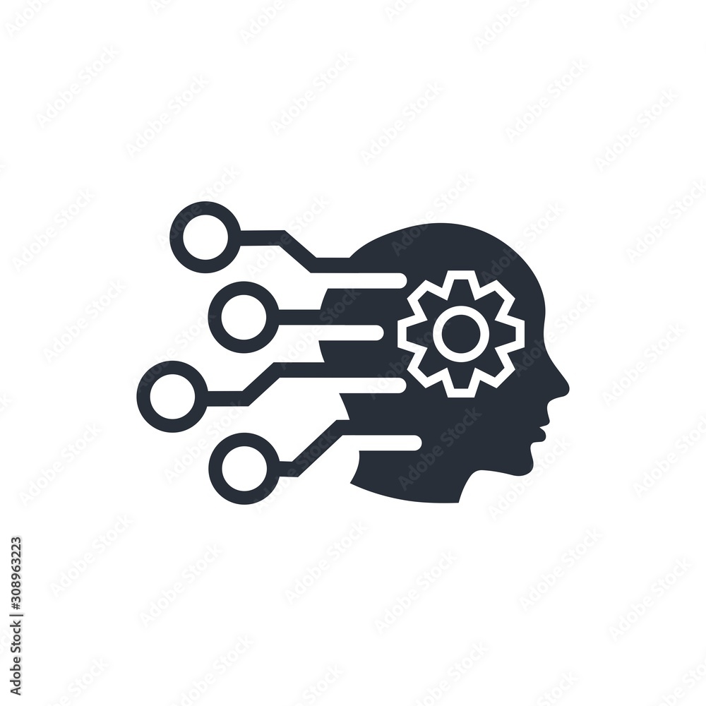 Poster smart electronics. potential development.vector icon isolated on white background.