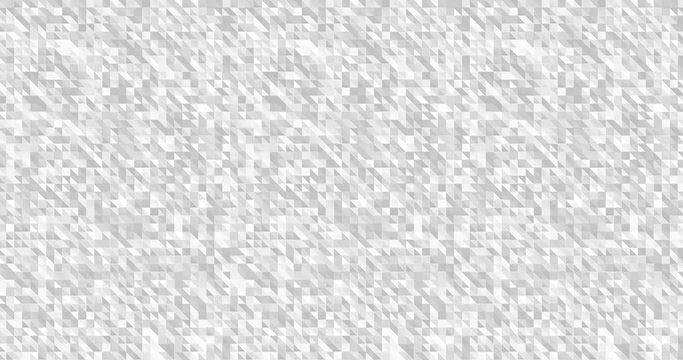 Animated magic silver crystal ice seamless looping. Shine light abstract background. Halftone little square triangle. Xmas sparkle diamond festive BG. Happy New Year. Geometric classic origami pattern