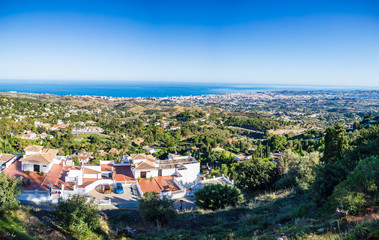 Fototapeta na wymiar townscape of Mijas in Andalusia