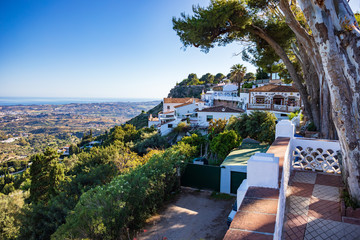 townscape of Mijas in Andalusia - obrazy, fototapety, plakaty