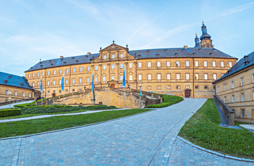 Fototapeta premium The Banz Abbey near Lichtenfels and Bad Staffelstein