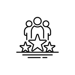 Success Outline Vector Icons. Simple illustration.