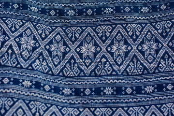 Hand-woven pattern, folk fabric, Northeast Thailand, Southeast Asia