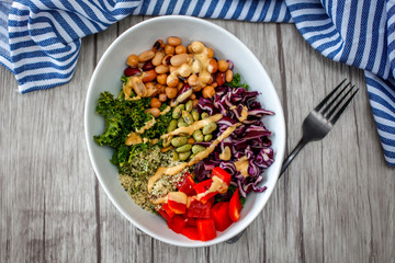 Thai Salad With Kale and Chickpeas 