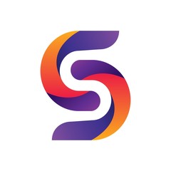 S letter logo. Vector concept of company logo template. Sign of corporate identity in the form of letter S.