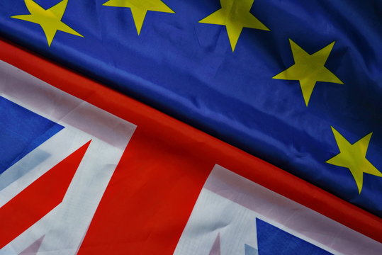 eu and uk flag brexit