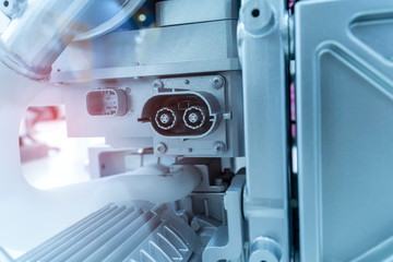 model of electric system of eco car engine Automotive part concept