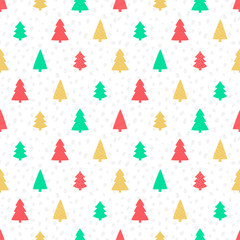 Christmas pine Tree Seamless Pattern Abstract Background
