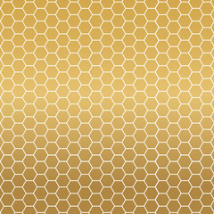 golden bee honeycomb background- vector illustration