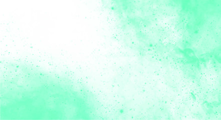 Green watercolor background for your design, watercolor background concept, vector.