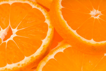 Orange Slices Background. close up