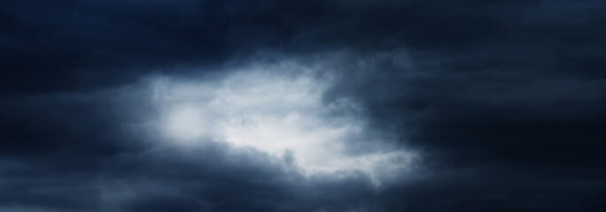 Sky with dark stormy clouds