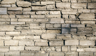Big old concrete wall texture. White color