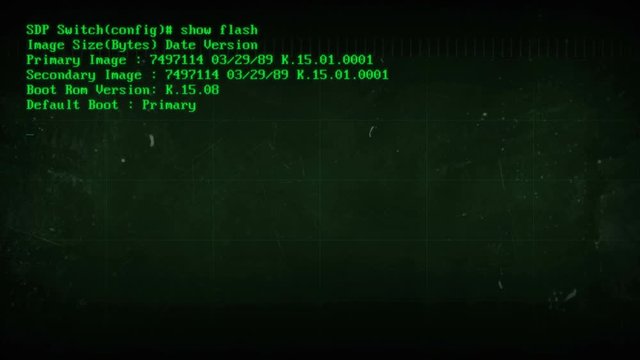 Vintage computer screen.  System boot. Loading.