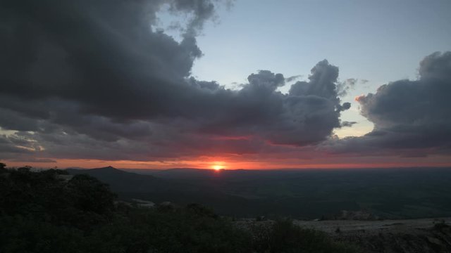Sunset in the Mountains in Brazil