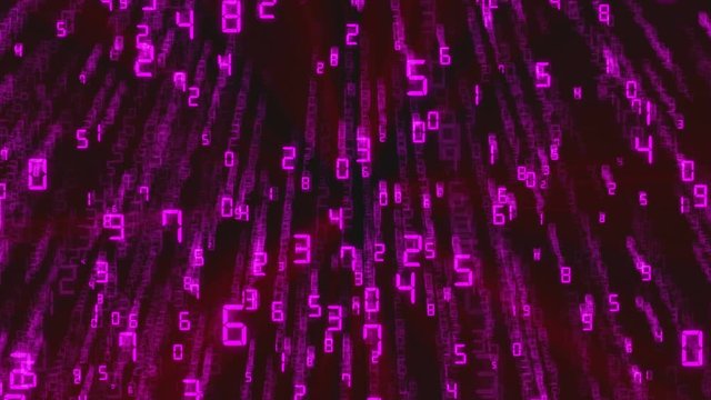 Abstract binary background, number streams, matrix effect.