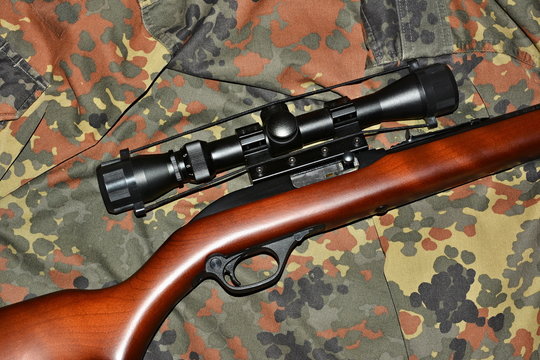 Small caliber (.22 Long Rifle) sniper rifle.