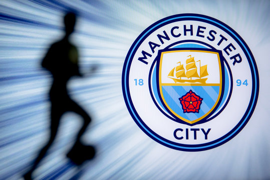 Manchester city football club logo hi-res stock photography and