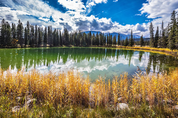 Warm autumn day in Jasper