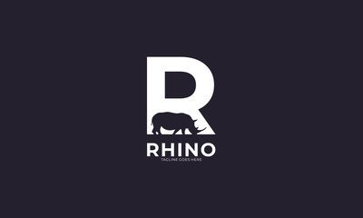 Rhinoceros logo design