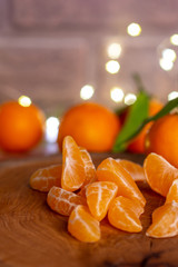 Citrus fruits on the table