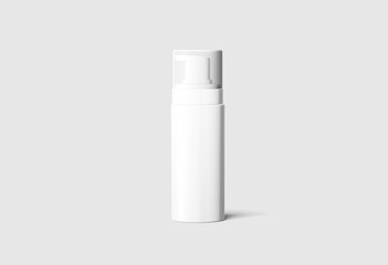 Cosmetic Bottle Can Sprayer Container. Dispenser for cream, soups, foams and other cosmetics.3D rendering.