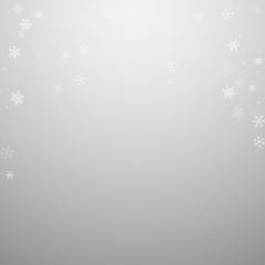 Sparse snowfall Christmas background. Subtle flyin
