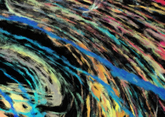 Obraz premium Abstract watercolor texture background, colorful bright splashes and strokes, dry paint on paper, artistic design pattern with contemporary art elements