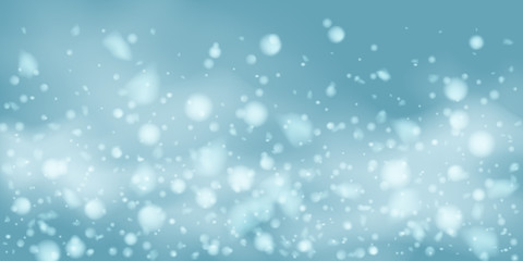 Snowflakes, snowfall.