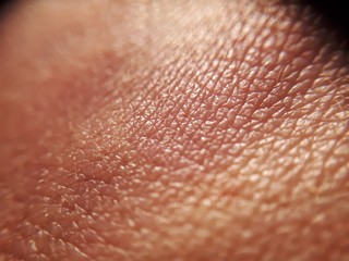 Fototapeta premium Texture of human skin. Extreme close up macro shot