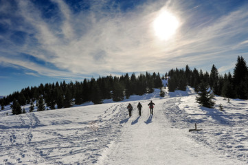 Escursione sulla neve